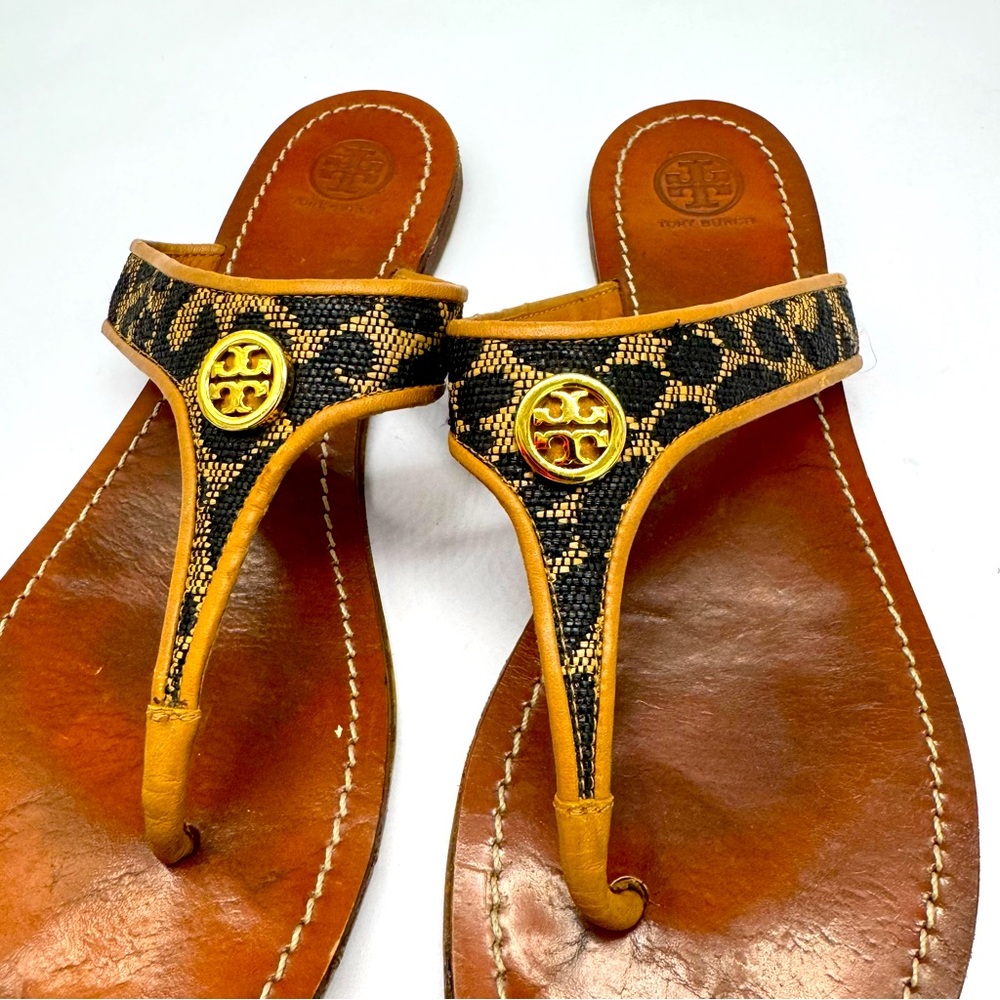 Tory Burch Cameron Thong Flat Sandal Leopard : 11
